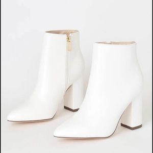 Lulu’s white booties